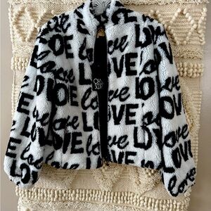 NWT Chaser Love Zip Up Teddy Jacket